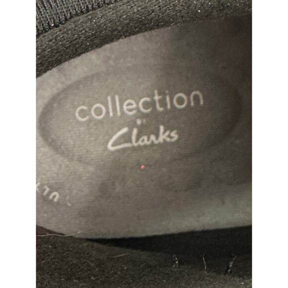 Clark's women's booties wedge cushion comfort black zip - Picture 6 of 9